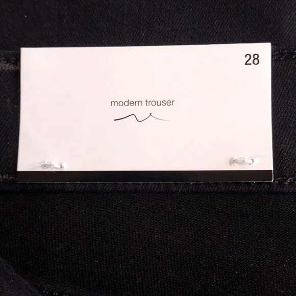 7 For All Mankind NWT Women's Size 28 Black Slim Trouser Flare Denim Jeans Pants - Picture 4 of 15